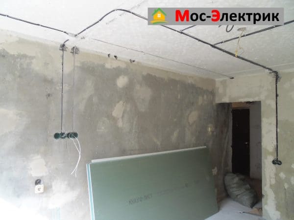 Новостройка: монтаж проводки и ориентировочные расценки по прайсу Монтаж электропроводки в новостройке в Королеве: пример работ